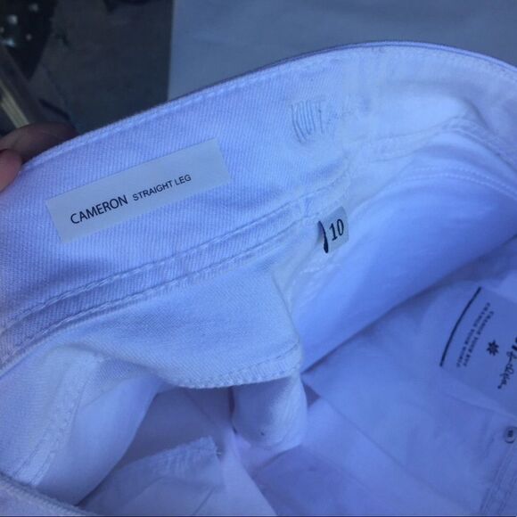 KUT from the Kloth Cameron Straight Leg White Jean - Picture 6 of 8